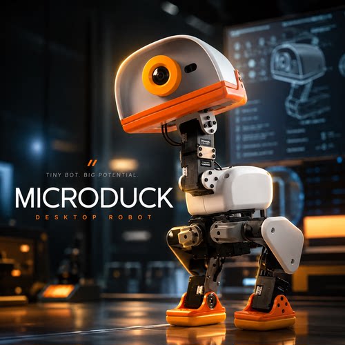 【Microduck】机器人机器鸭摆件手办模型挂件周边非智能玩具桌搭