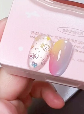 彩绘美甲胶18宫格！指甲上的春天