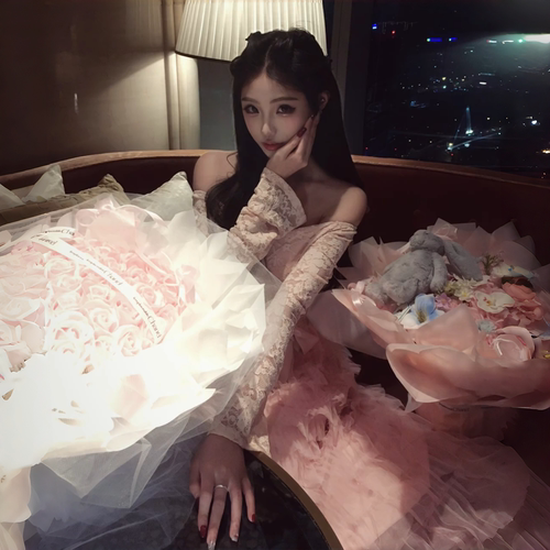 99朵永生花束高级感玫瑰肥皂摆件生日摆拍照道具送女友礼物情人节