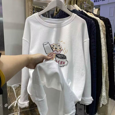 大码女装长袖t恤女2025新款秋冬德绒内搭高级感打底衫上衣可外穿