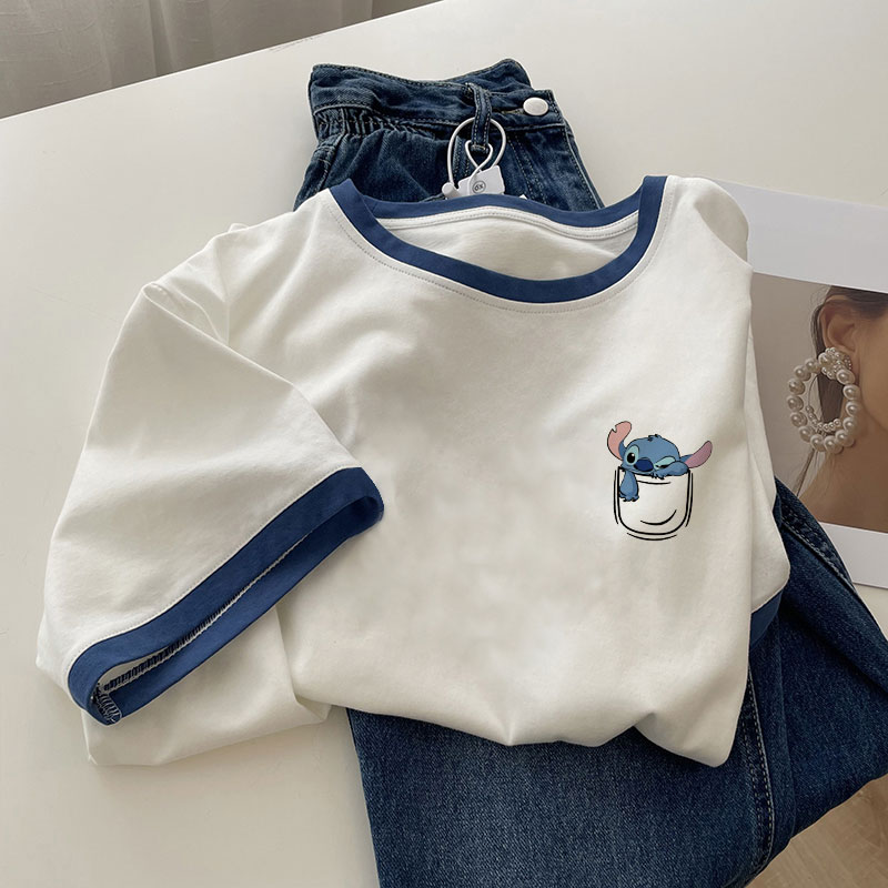 夏季欧货纯棉短袖t恤上衣女