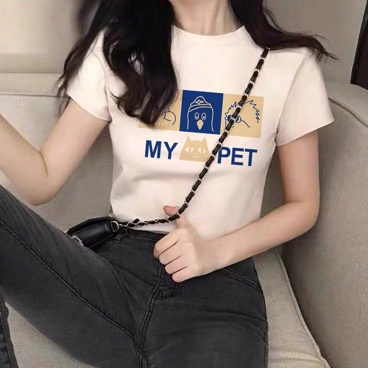 纯棉短袖t恤女夏季2025新款