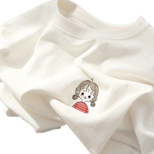 白色纯棉长袖t恤女2026新款秋冬季加绒洋气内搭高级感打底衫上衣