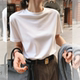 复古港味chic打底衫 白色纯棉短袖 夏季 春秋装 上衣 t恤女2026年新款