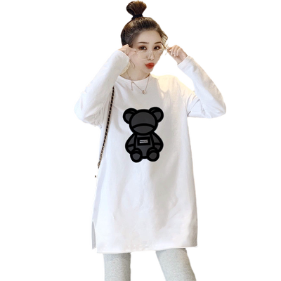 白色打底衫女秋冬季长袖T恤