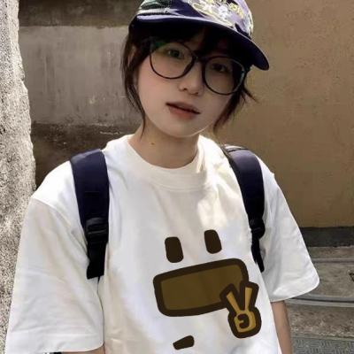 美式甜酷白色短袖T恤女夏季2025新款宽松显瘦设计感小众纯棉上衣