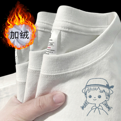 秋冬季纯棉长袖t恤女内搭打底衫