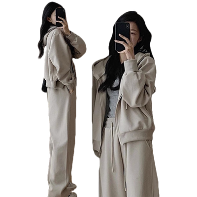 春秋季新款连帽开衫卫衣外套上衣