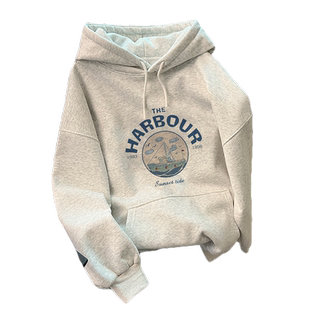 美式女士连帽卫衣2025新款爆款欧货女装春秋冬季加绒oversize外套