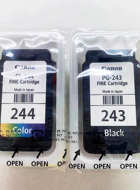 佳能PG-243 CL244原装墨盒适用MG3020 4527 2922 2522 3022打印机