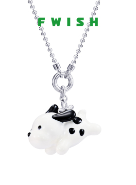 FWISH飞未夕 PAWty系列斑点狗长款项链毛衣链情侣男女礼物