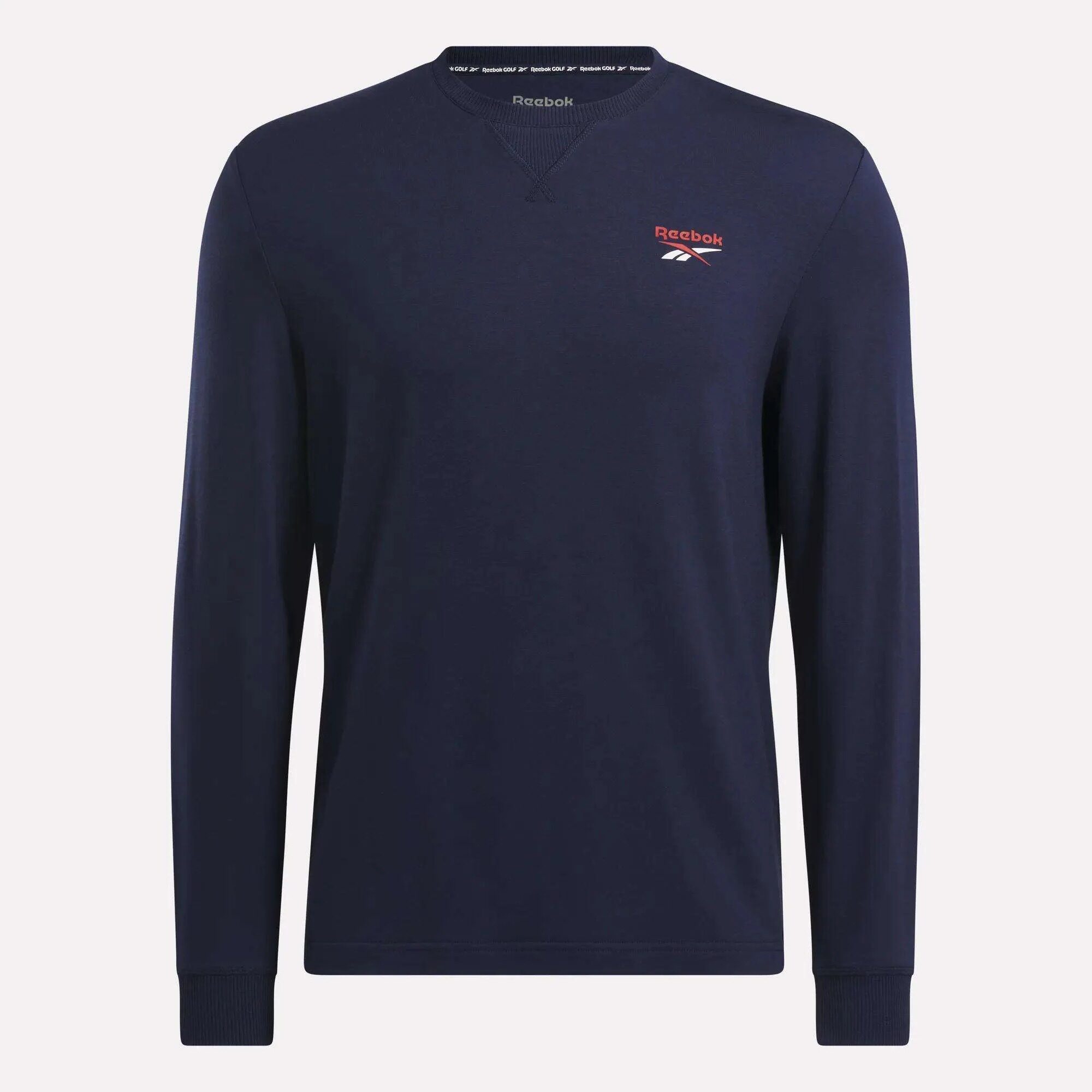 代购 Reebok Long Sleeve Golf Sweatshirt男子高尔夫长袖衫