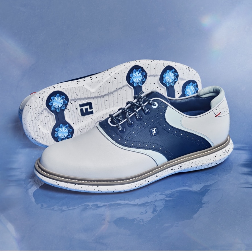 Footjoy高尔夫球鞋男防水活钉新款Dry Ice Traditions