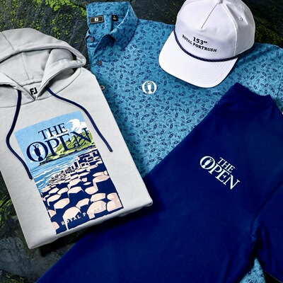 代购FootJoy高尔夫短袖衫男公开赛联名款Open Championship Event