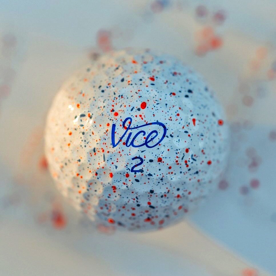 代购VICE Pro Drip Version Golf Balls泼墨三层球高尔夫球12个装