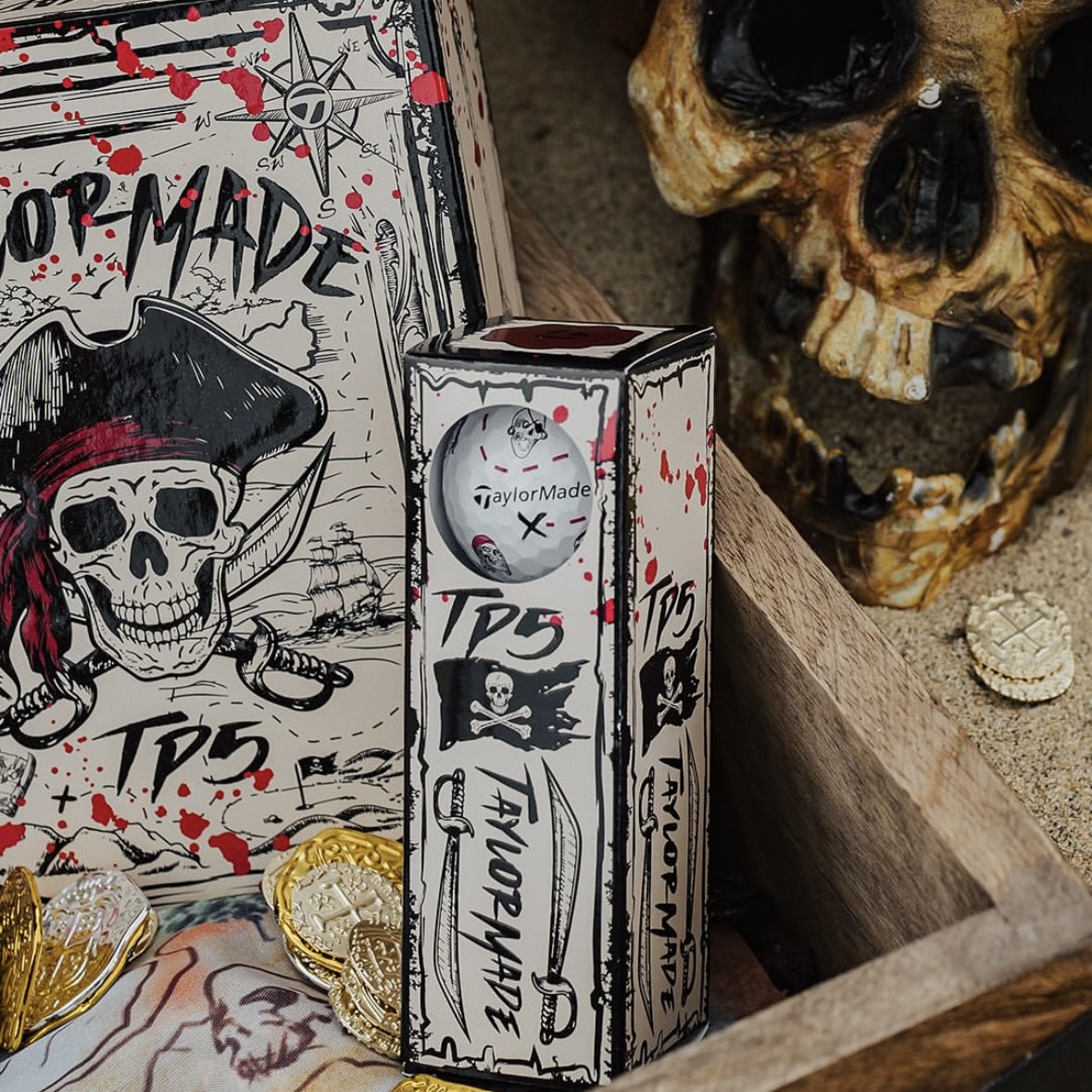 代购TaylorMade TP5/TP5x pix Pirates Golf Balls高尔夫球五层球