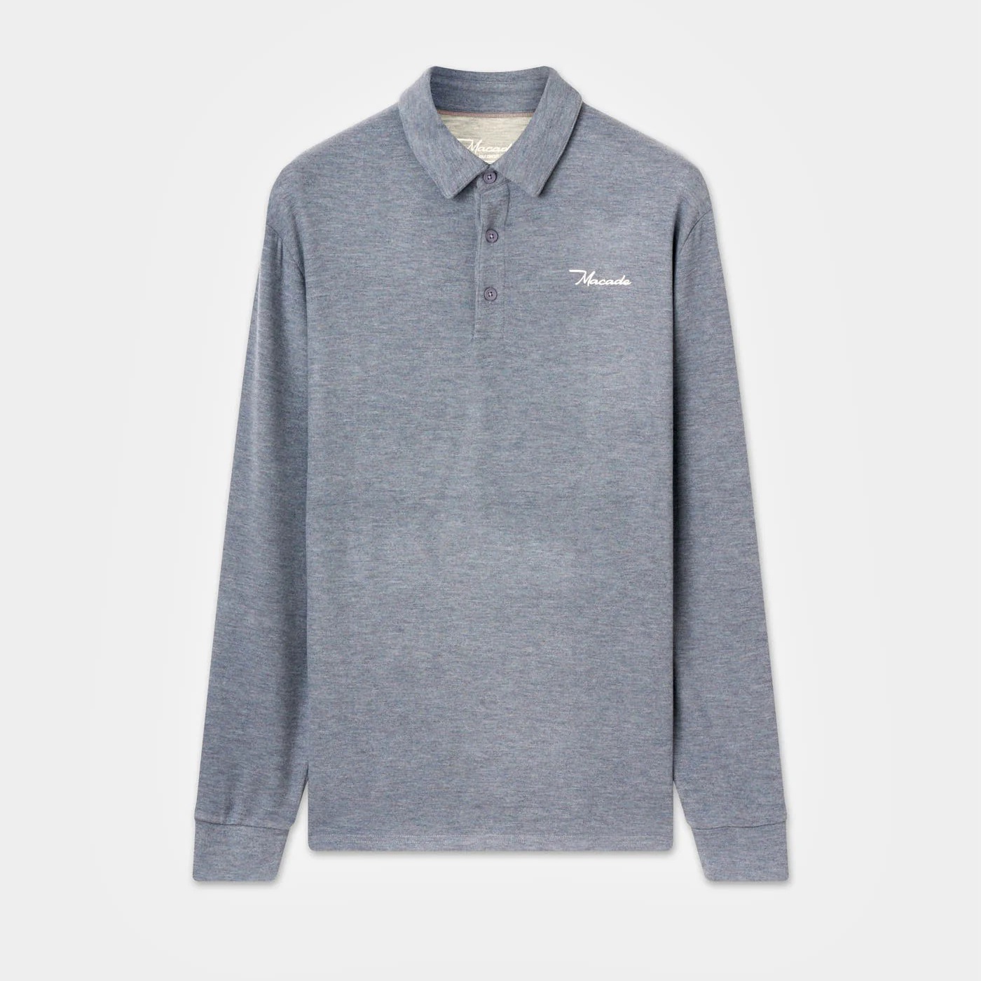 代购Macade高尔夫长袖衫男Weave Brushed Shirt