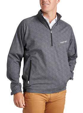 代购Footjoy Gravel Windshirt男子防风防泼水高尔夫长袖衫