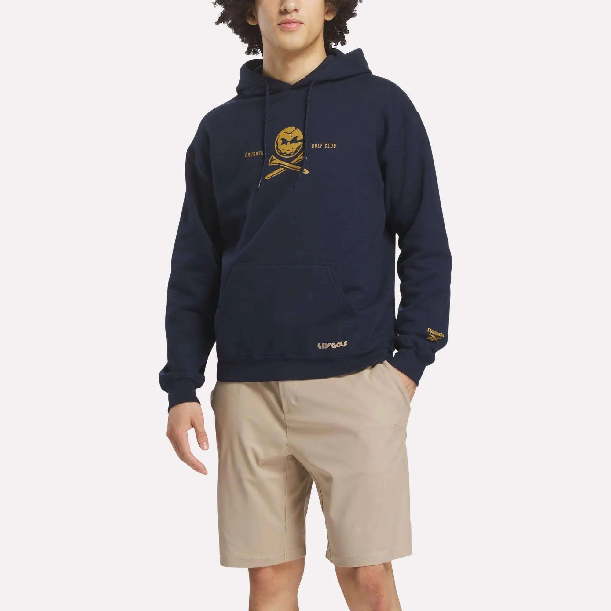 代购Reebok高尔夫长袖套头衫男舒适潮款Crushers Hoodie