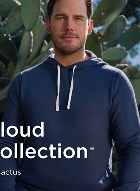 代购TravisMathew Coastal Cloud Hoodie男子高尔夫长袖衫连帽衫