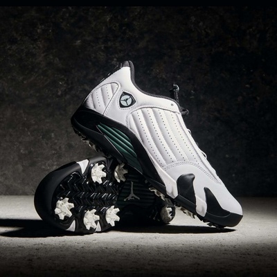 代购Jordan 14 Golf NRG男子活钉防水新款缓震舒适高尔夫球鞋