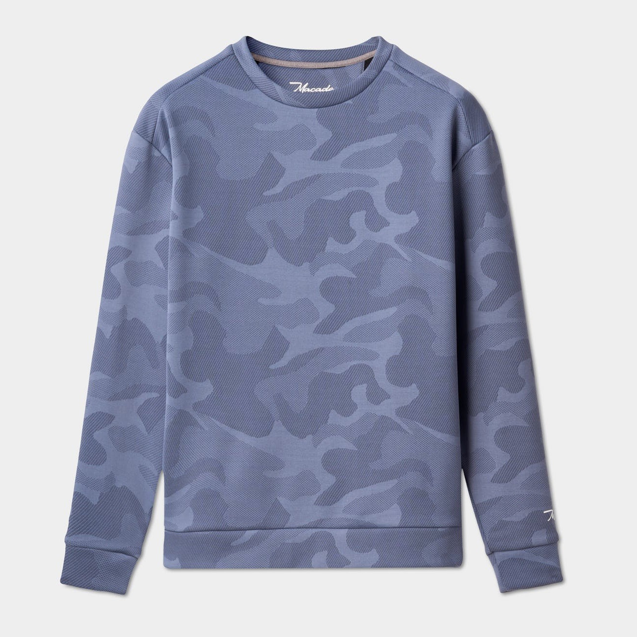 Macade高尔夫长袖衫TR Camo Fleece Crewneck抓绒保暖弹力圆领衫