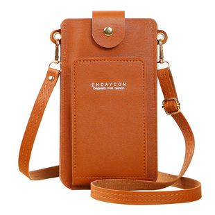 新款手机包女式斜挎迷你小包包夏季装手机软皮竖款挂脖便携零钱包