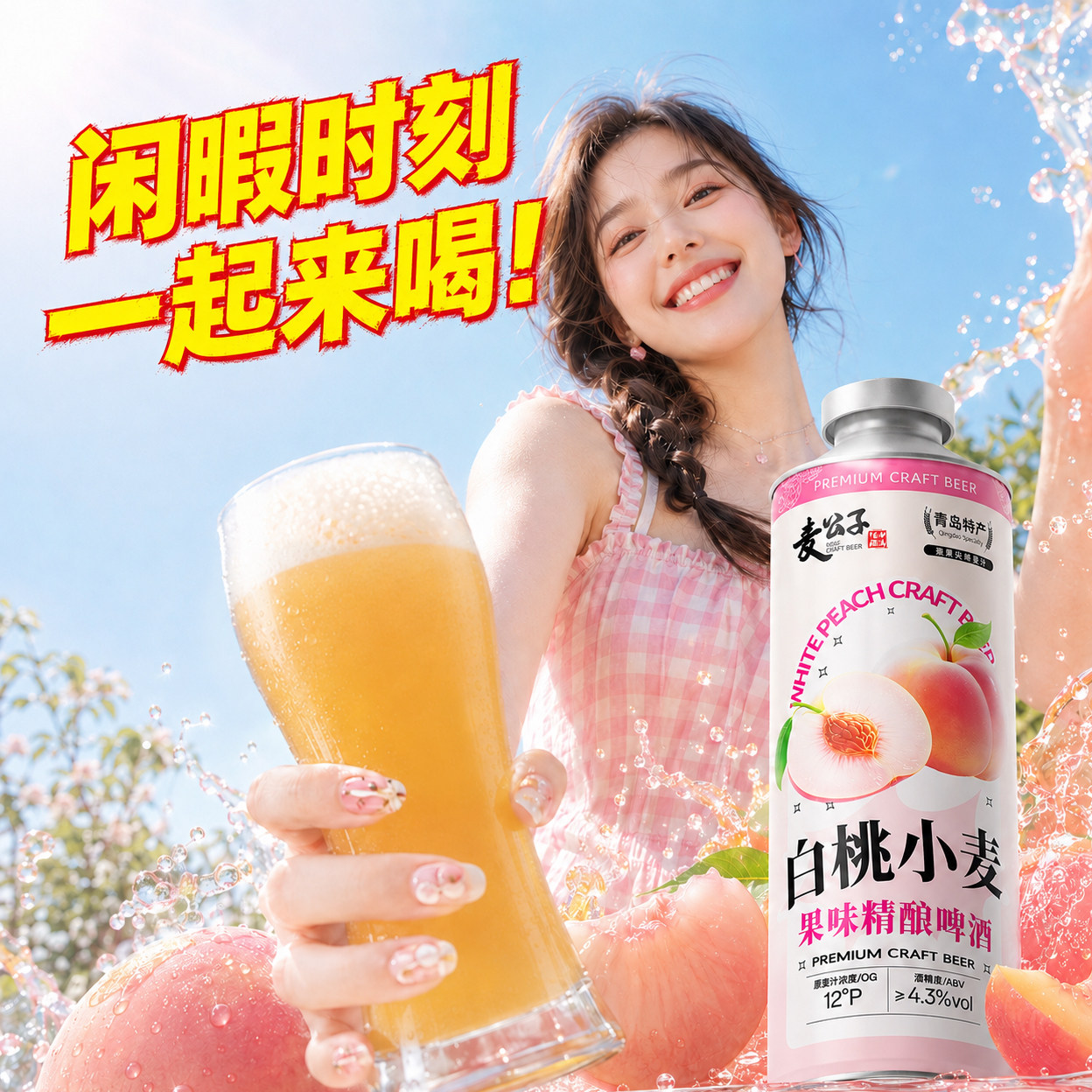 青岛特产精酿啤酒礼盒装