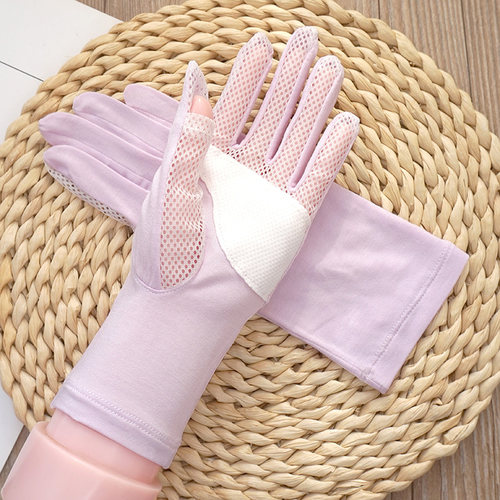 女夏轻柔薄款防滑触屏遮阳手套