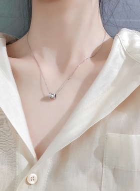S925纯银项链女轻奢小众设计感小蛮腰2025年新款潮夏送礼物锁骨链