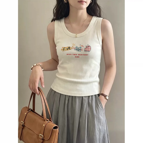 泰国高级感绝美小吊带背心女士内搭夏季2026新款白色辣妹穿搭上衣