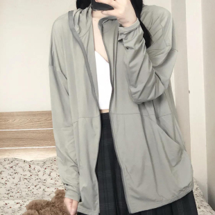 透气冰凉轻薄连帽开衫 防紫外线长袖 夏季 防晒衣服女装 外套 2025新款