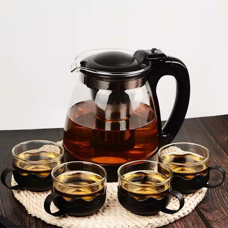 【单壶一壶4杯8杯】1100-1800ml耐热玻璃花茶壶大容量过滤家用