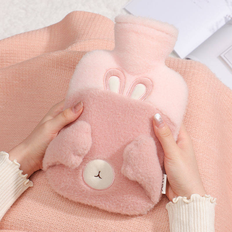 毛绒热水袋注水小可爱防爆暖水袋生理期热敷暖肚子暖宝宝大号容量