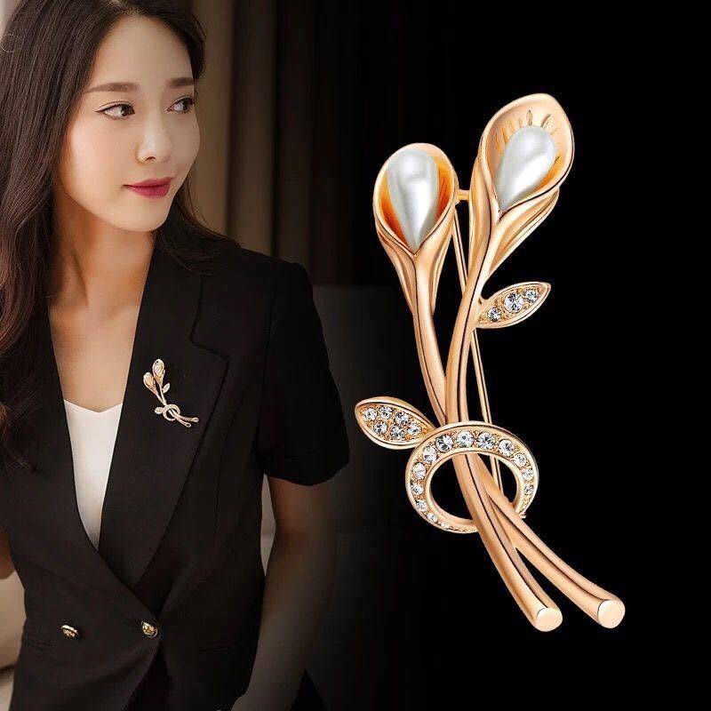买二送一韩国时尚创意百搭别针奢华气质简约胸针胸花女外套配饰装