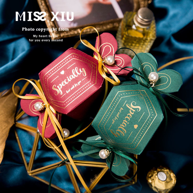 MISSXIU婚品定制sweet candy10只装欧式婚礼糖盒结婚喜糖盒ins风