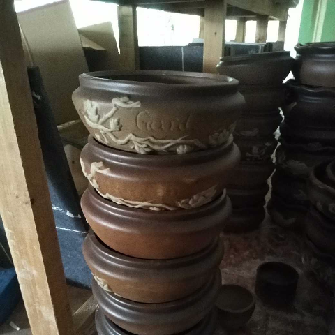花盆陶瓷 特价清仓黑色复古绿色花盆 捡漏微瑕疵花盆 多肉拼盆