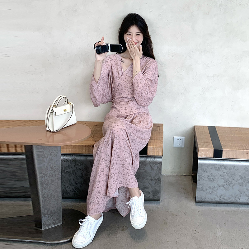 日式碎花连衣裙,女装连衣裙,浙宝220A