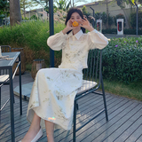 48小时发货新中式套裙主推款B馆2楼3通道231号可退现，女装连衣裙，浙宝220A