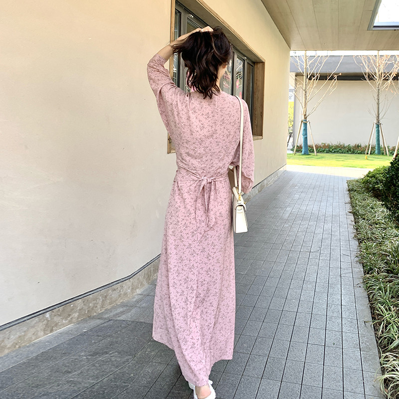日式碎花连衣裙,女装连衣裙,浙宝220A