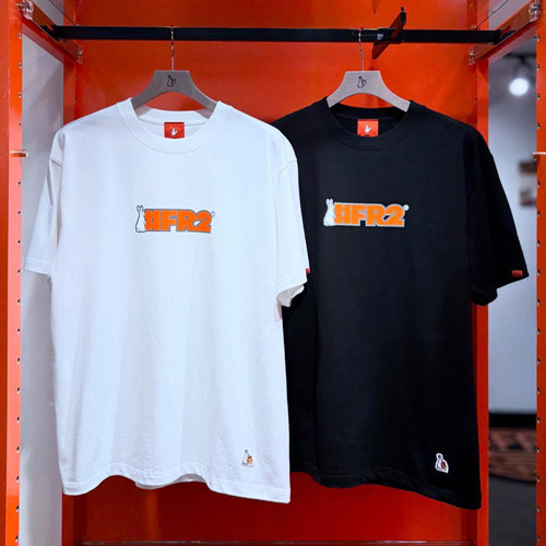 #FR2 柳YANAGI Rabbits Logo T-shirt 男女短袖T恤潮
