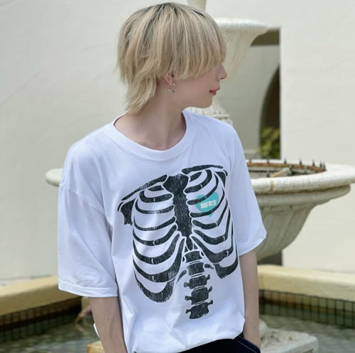 #FR2 月桃GETTO BONE Garment Dye T-shirt 男女短袖T恤潮