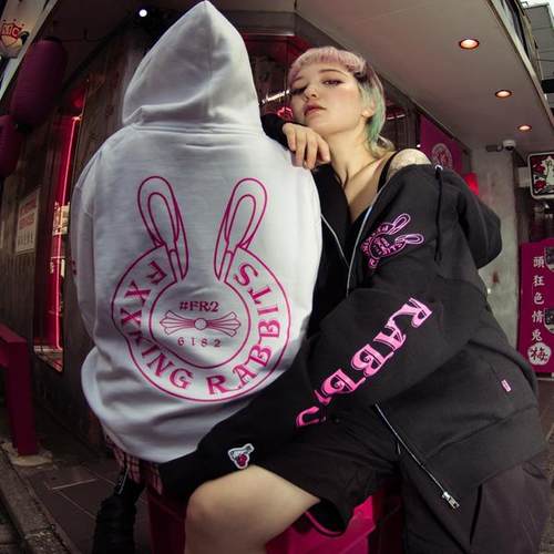 男女通用潮流拉链卫衣