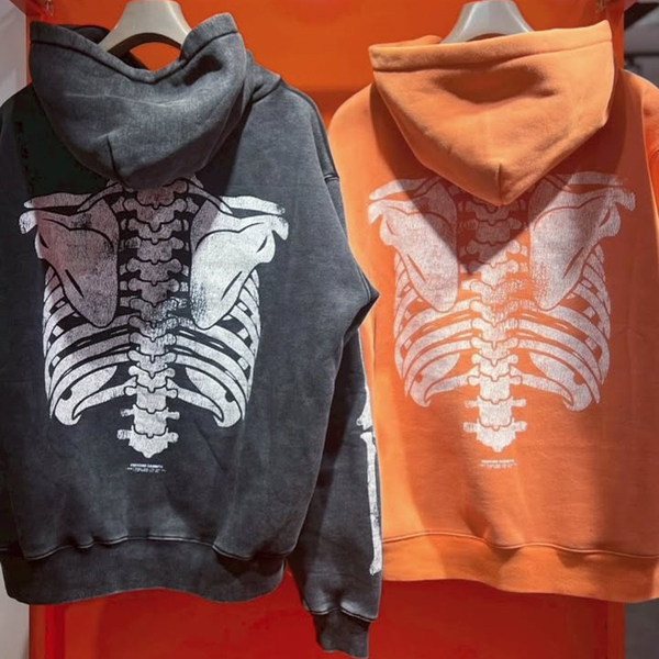 #FR2 柳YANAGI Frost Wash BONE Garment Dye Hoodie 连帽卫衣潮