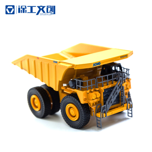 徐工矿机模型XDE440矿卡合金原厂黄色1：87比例摆件可手动批发
