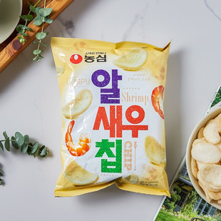 韩国进口食品农心香脆鲜虾片68g经典 休闲膨化小零食脆片薯片 韩式