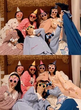 生日快乐派对搞怪眼镜小红书同款