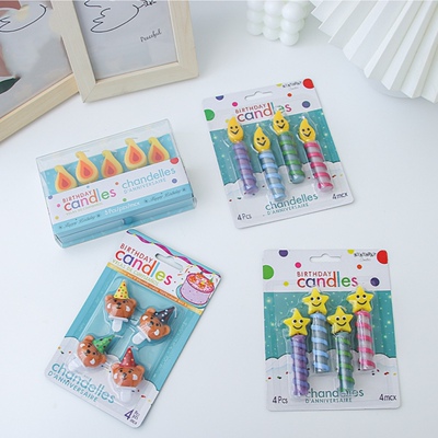 韩国ins小熊生日蜡烛派对帽子