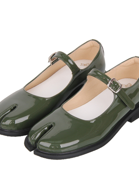 2025新品Lolita鞋 简约分趾 平底松糕复古单鞋C359