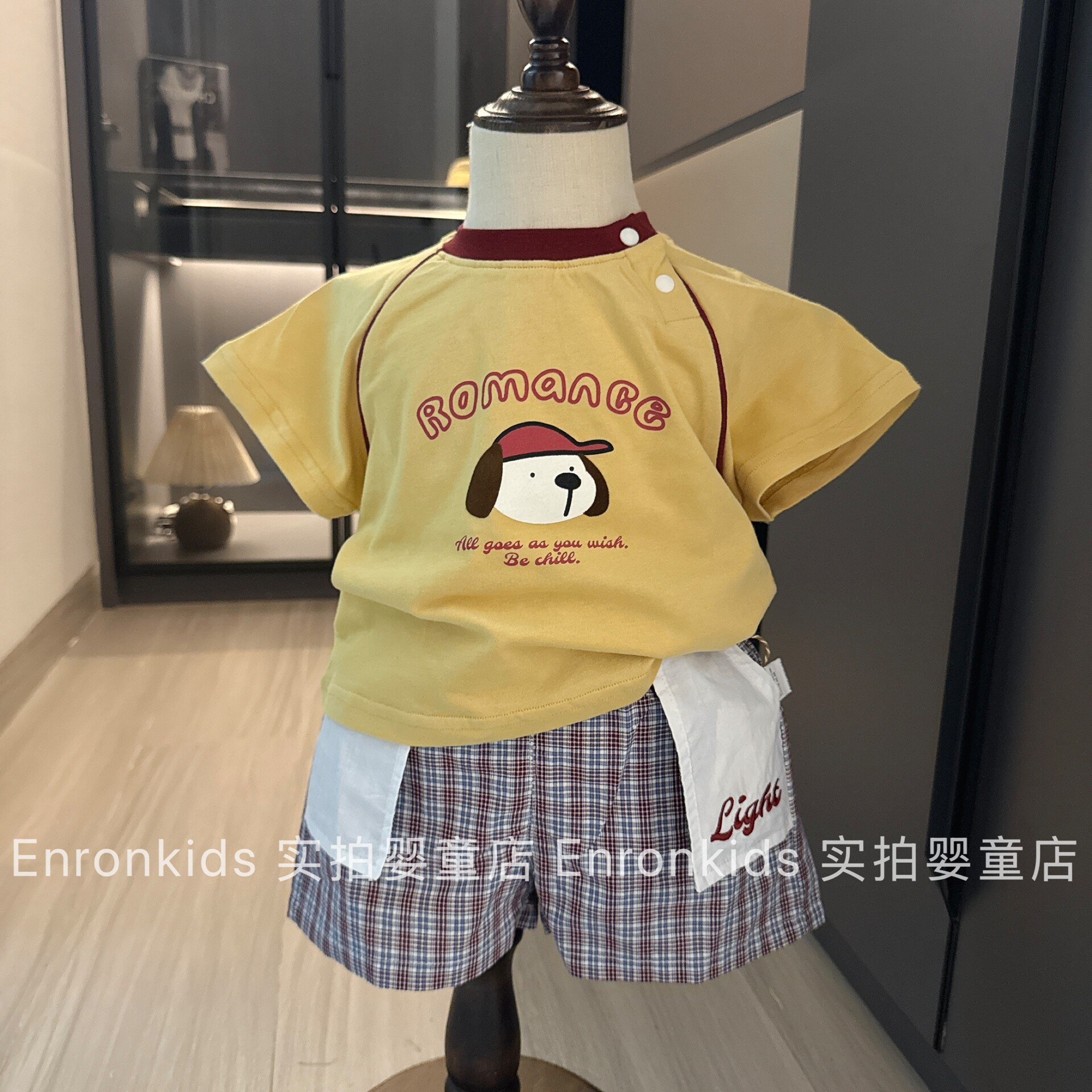 儿童夏季体恤衫男童百搭韩版短袖小童凉快透气上衣宝宝夏天衣服潮